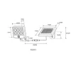Applique Murale D'Exterieur Globo Solar Led Noir, Argente, 6 Lumieres, Detecteur De Mouvement