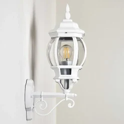 Applique Murale D'Exterieur Lentua Blanc, 1 Lumiere
