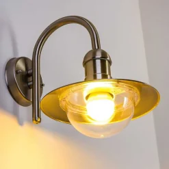 Applique Murale D'Exterieur Elima Acier Inoxydable, 1 Lumiere