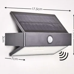 Applique Murale D'Exterieur Wiborg Led Anthracite, 1 Lumiere, Detecteur De Mouvement