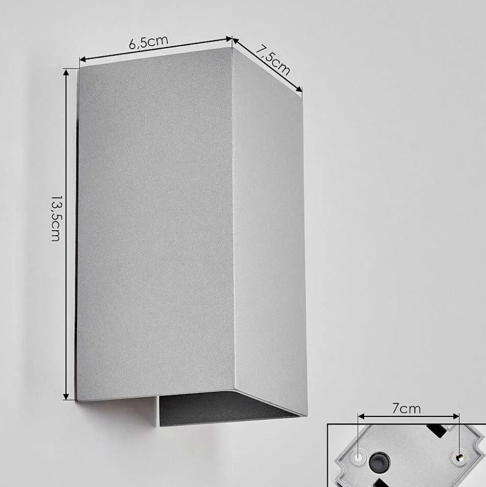 Applique Murale D'Exterieur Tamarin Led Gris, 1 Lumiere