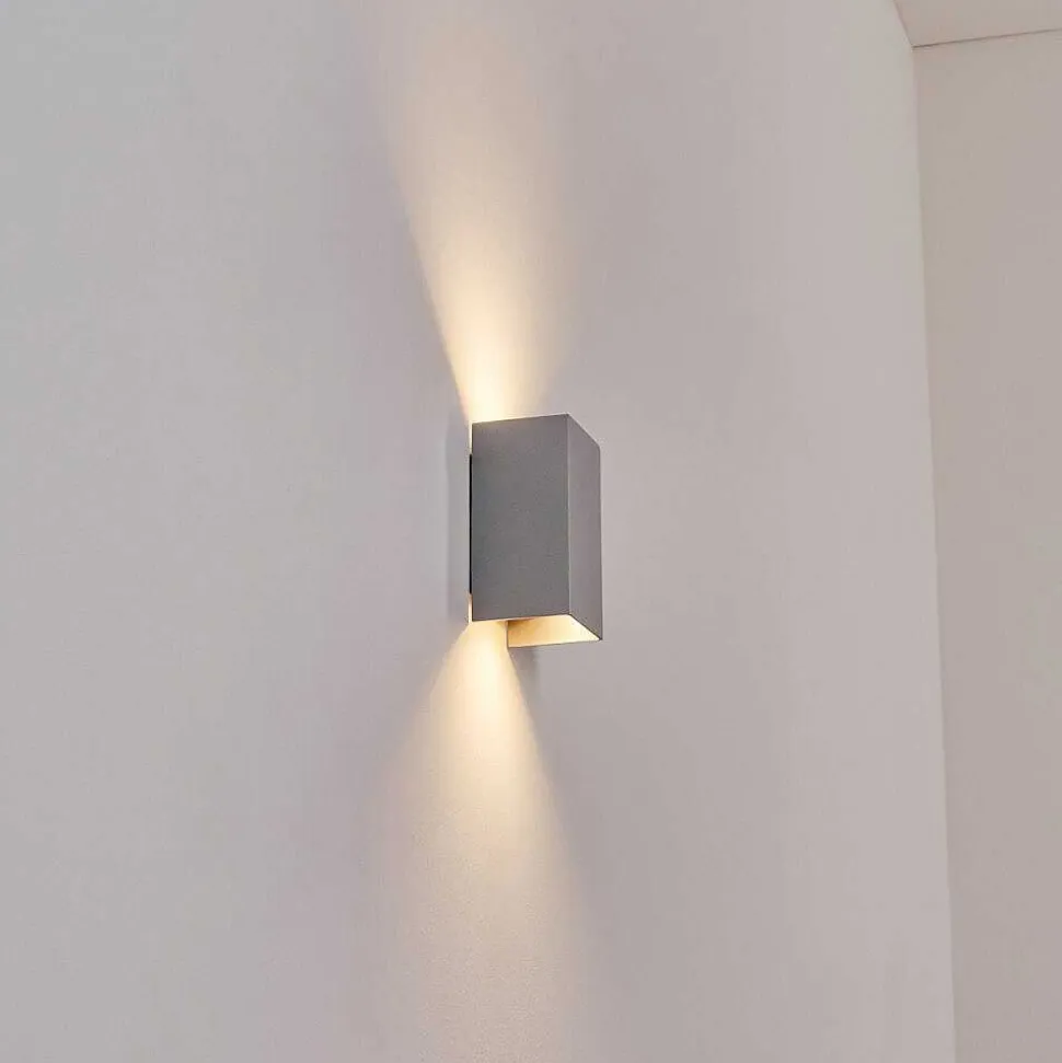 Applique Murale D'Exterieur Tamarin Led Gris, 1 Lumiere