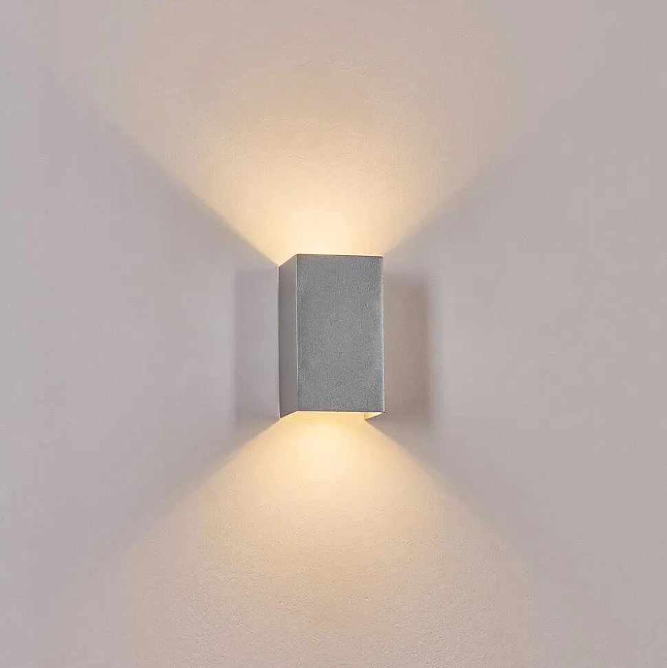 Applique Murale D'Exterieur Tamarin Led Gris, 1 Lumiere