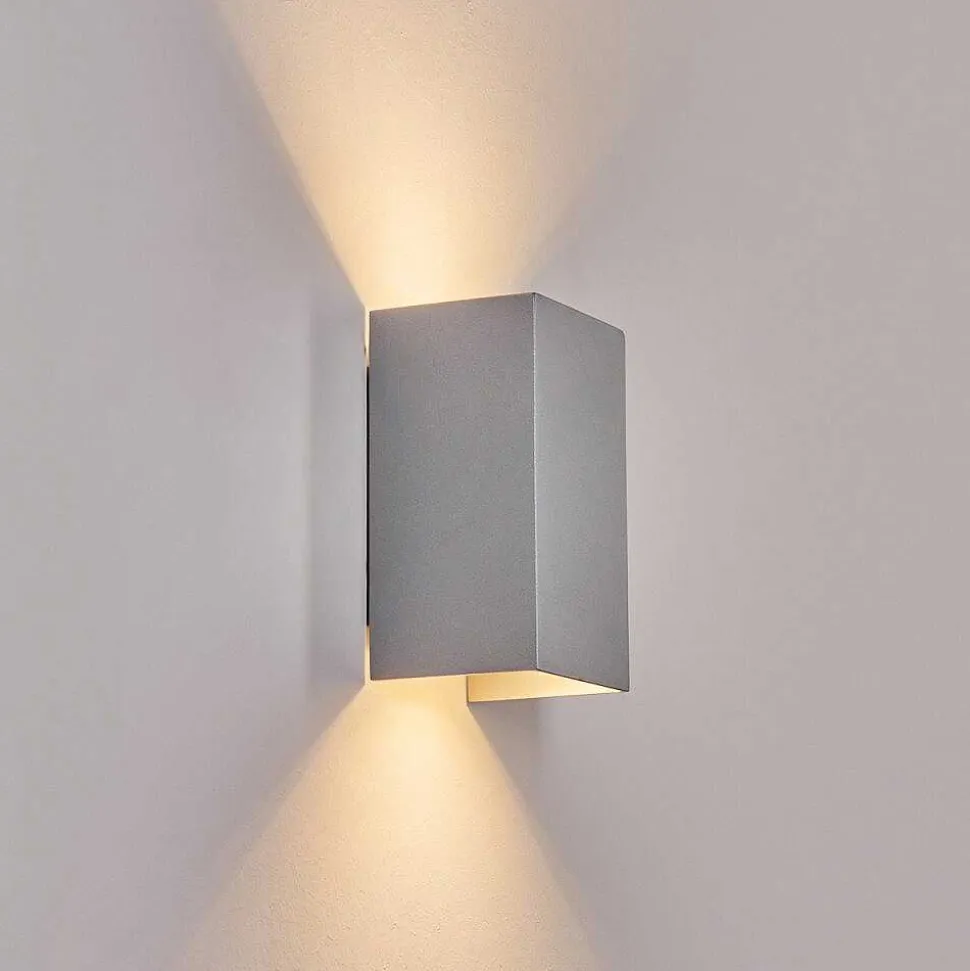 Applique Murale D'Exterieur Tamarin Led Gris, 1 Lumiere