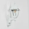 Applique Murale D'Exterieur Naofe Blanc, 1 Lumiere, Detecteur De Mouvement