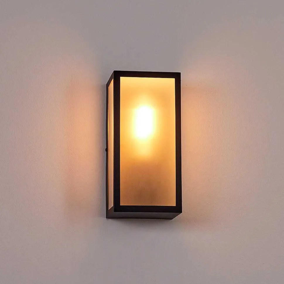 Applique Murale D'Exterieur Hakkas Noir, 1 Lumiere