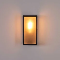 Applique Murale D'Exterieur Hakkas Noir, 1 Lumiere