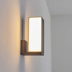 Applique Murale D'Exterieur Swanek Led Anthracite, 1 Lumiere
