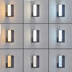 Applique Murale D'Exterieur Swanek Led Anthracite, 1 Lumiere