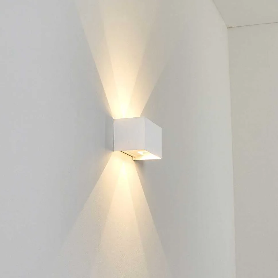 Applique Murale D'Exterieur Tamarin Led Blanc, 1 Lumiere