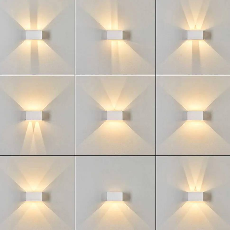 Applique Murale D'Exterieur Tamarin Led Blanc, 1 Lumiere