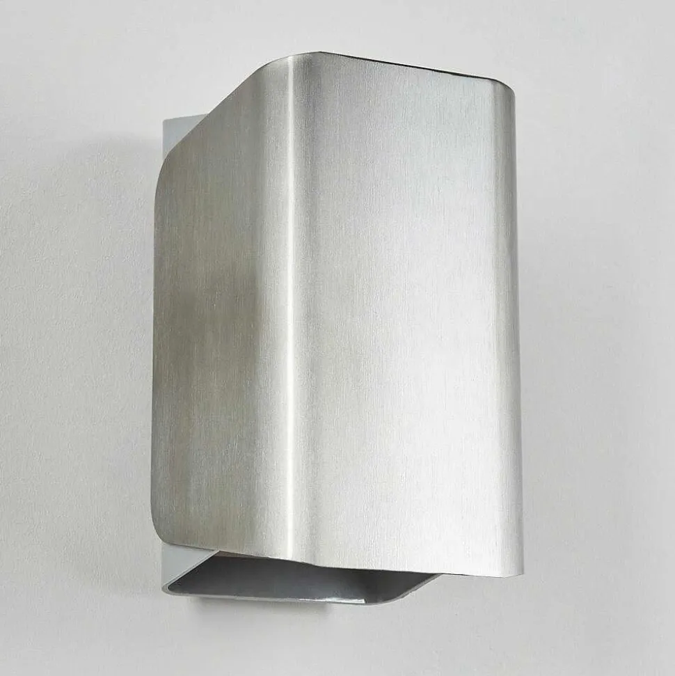 Applique Murale D'Exterieur Bafueiras Led Nickel Mat, Blanc, 1 Lumiere, Telecommandes, Changeur De Couleurs