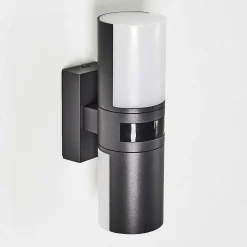 Applique Murale D'Exterieur Baulund Led Anthracite, 1 Lumiere, Detecteur De Mouvement