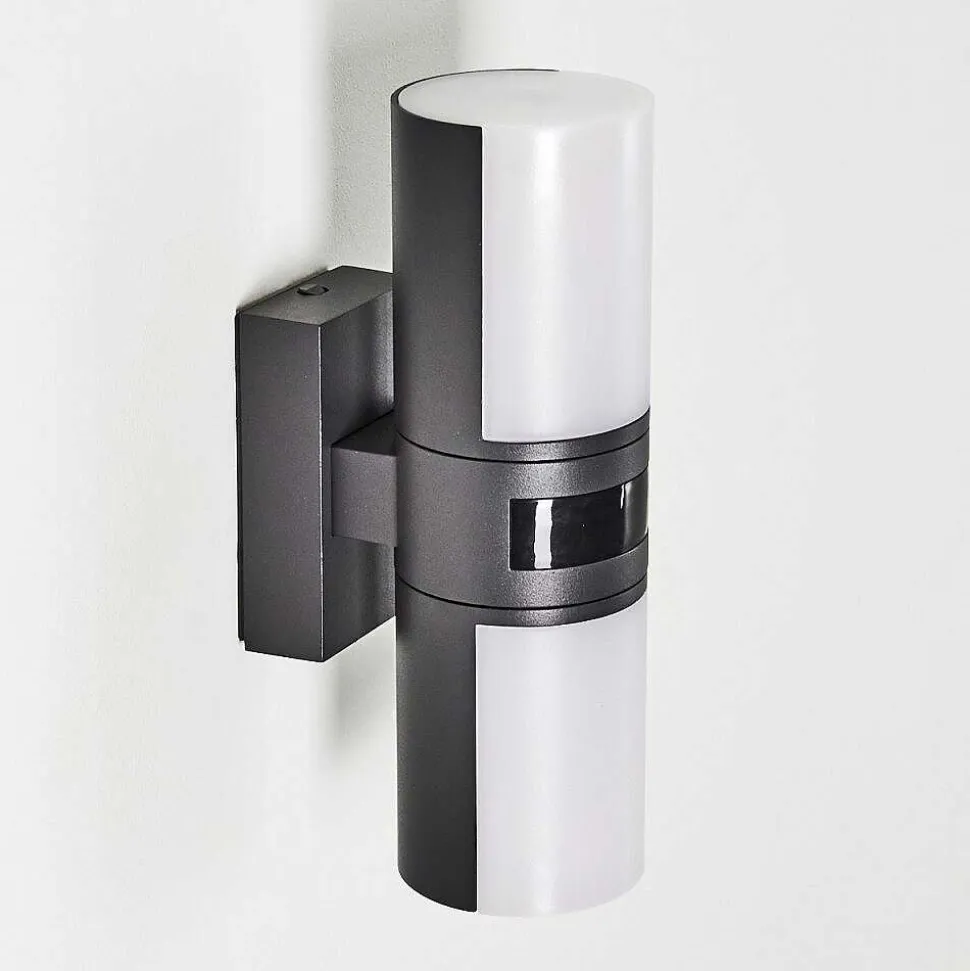 Applique Murale D'Exterieur Baulund Led Anthracite, 1 Lumiere, Detecteur De Mouvement