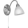 Applique Murale Eglo Pasto Nickel Mat, 1 Lumiere