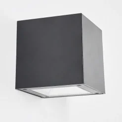 Applique Murale Exterieure Solaire Lapeer Led Noir, 1 Lumiere