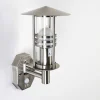 Applique Murale Forli Acier Inoxydable, 1 Lumiere, Detecteur De Mouvement