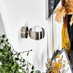 Applique Murale Hofstein Sapri Nickel Mat, 1 Lumiere