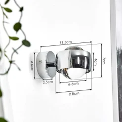 Applique Murale Hofstein Sapri Chrome, 1 Lumiere