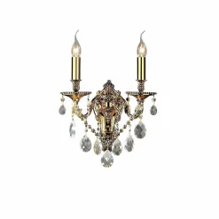 Applique Murale Ideal Lux Gioconda Transparent, 2 Lumieres