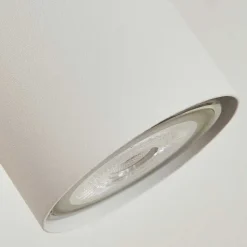 Applique Murale Javel Chrome, Couleur Bois, Ecru, 1 Lumiere