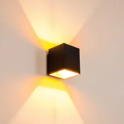 Applique Murale Laforsen Noir Dore, 1 Lumiere