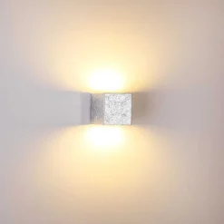 Applique Murale Olbia Led Argente, 1 Lumiere