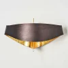 Applique Murale Padua Brun Dore, 2 Lumieres