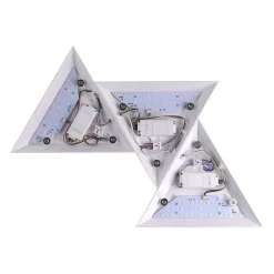 Applique Murale Paul Neuhaus Neuhaus Q-Tetra Satellit Led Nickel Mat, 1 Lumiere, Telecommandes