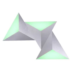 Applique Murale Paul Neuhaus Neuhaus Q-Tetra Satellit Led Nickel Mat, 1 Lumiere, Telecommandes