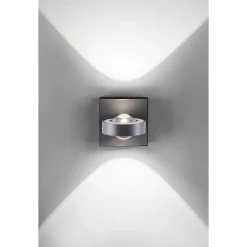 Applique Murale Paul Neuhaus Q-Mia Led Anthracite, 2 Lumieres, Telecommandes