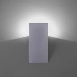 Applique Murale Paul Neuhaus Q-Wedge Led Aluminium, 1 Lumiere, Telecommandes, Changeur De Couleurs