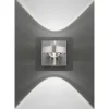 Applique Murale Paul Neuhaus Q-Mia Led Argente, 2 Lumieres, Telecommandes, Changeur De Couleurs