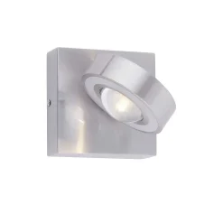Applique Murale Paul Neuhaus Q-Mia Led Argente, 2 Lumieres, Telecommandes, Changeur De Couleurs