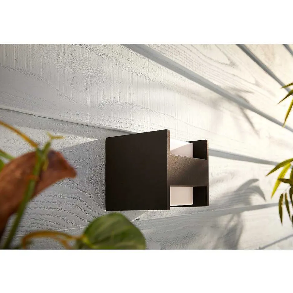 Applique Murale Philips Hue White Fuzo Led Noir, 1 Lumiere
