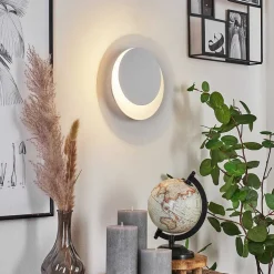 Applique Murale Sanguedo Led Chrome, Blanc, 1 Lumiere