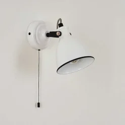 Applique Murale Selki Noir, Blanc, 1 Lumiere