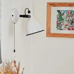 Applique Murale Selki Noir, Blanc, 1 Lumiere