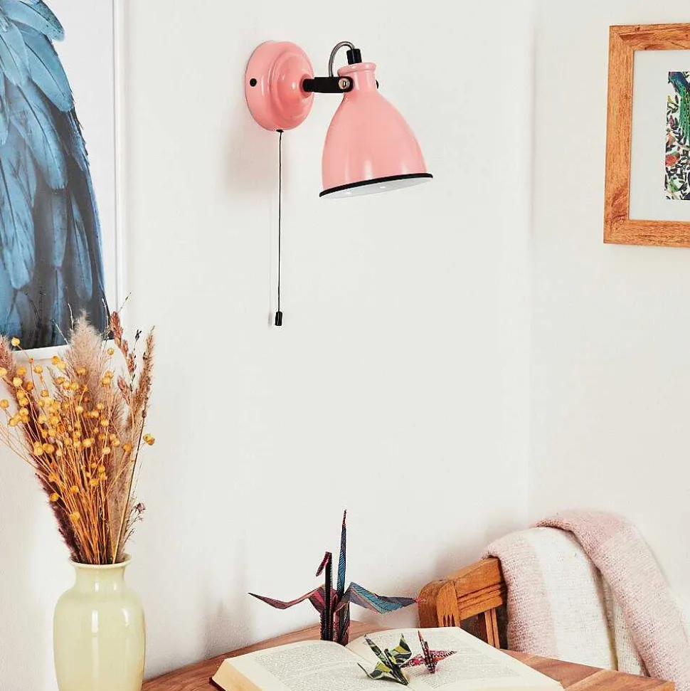 Applique Murale Selki Rose, Noir, 1 Lumiere