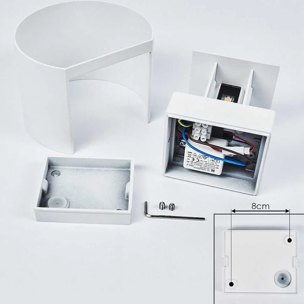 Applique Murale Strandaa Led Blanc, 2 Lumieres