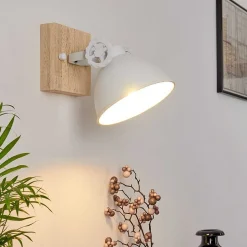 Applique Murale Svanfolk Brun, Blanc, 1 Lumiere