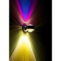 Applique Murale Top-Light Pukwall Led Noir, 2 Lumieres