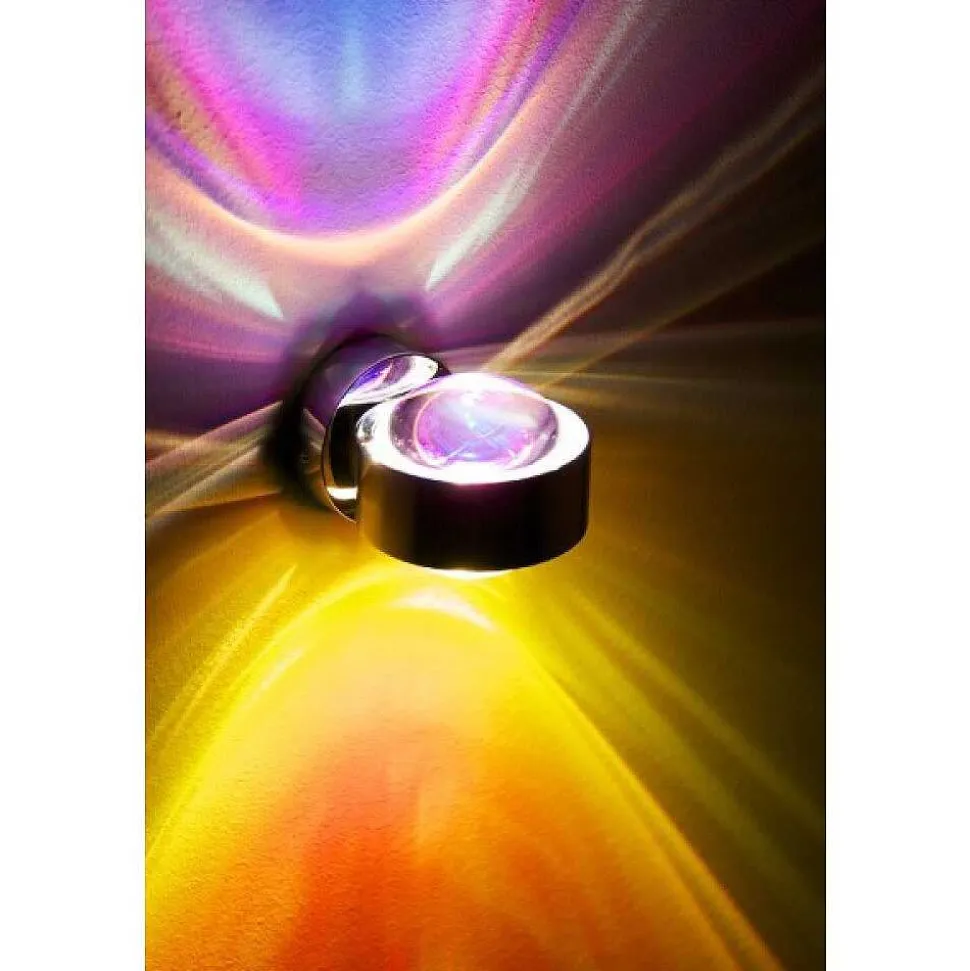 Applique Murale Top-Light Pukwall Led Chrome, 2 Lumieres