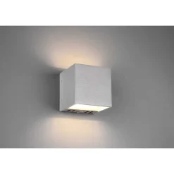 Applique Murale Trio Figo Led Aluminium, 1 Lumiere, Telecommandes, Changeur De Couleurs