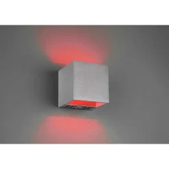 Applique Murale Trio Figo Led Aluminium, 1 Lumiere, Telecommandes, Changeur De Couleurs