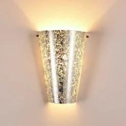 Applique Murale Zera Argente, 1 Lumiere