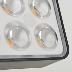 Applique Solaire Estampes Led Anthracite, 1 Lumiere, Detecteur De Mouvement