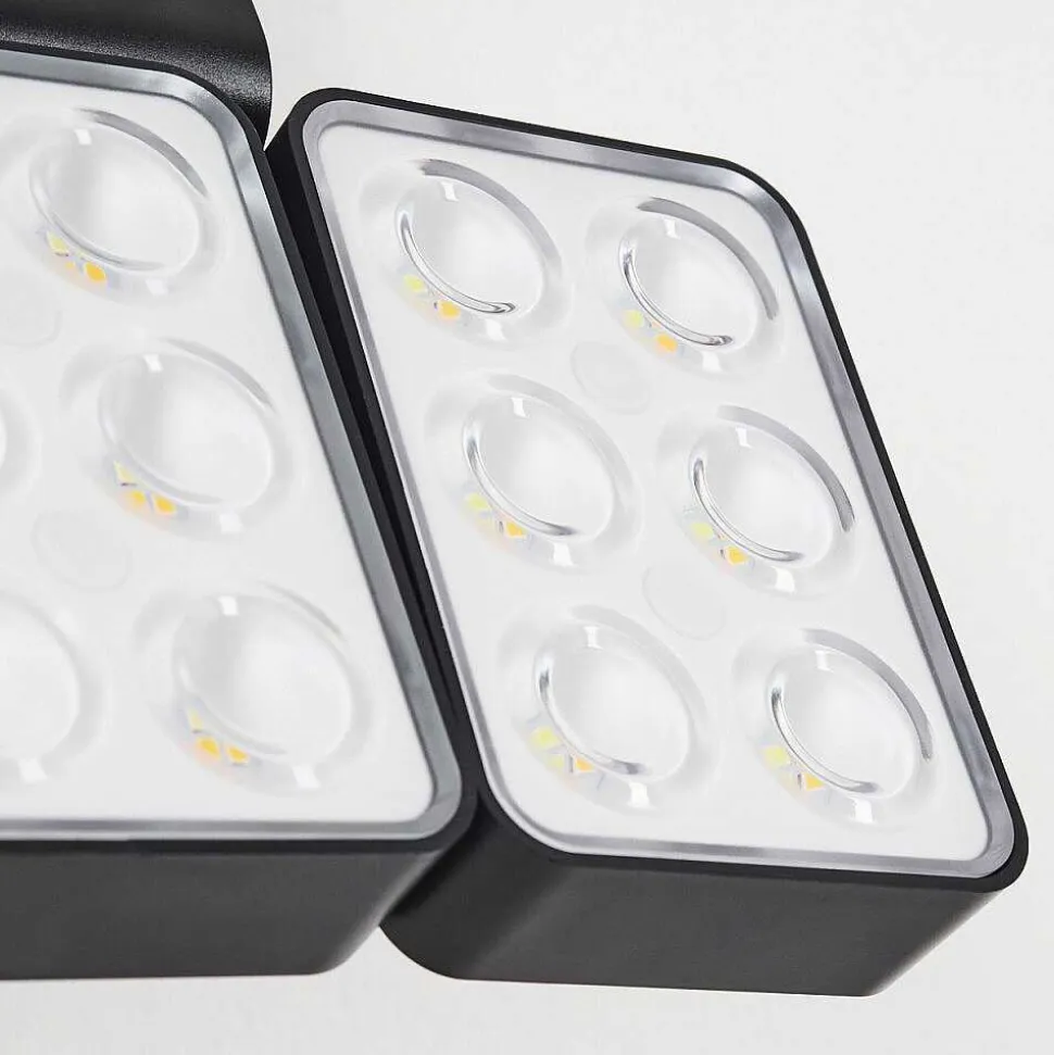 Applique Solaire Estampes Led Anthracite, 1 Lumiere, Detecteur De Mouvement