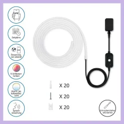 Bande Led Philips Wiz White&Color Blanc, 1 Lumiere, Changeur De Couleurs