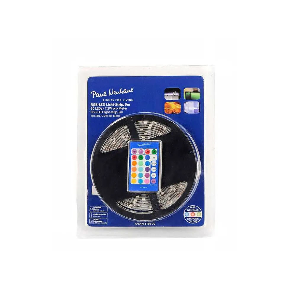 Bandes Led Paul Neuhaus Teania Multicolore, 1 Lumiere, Telecommandes, Changeur De Couleurs